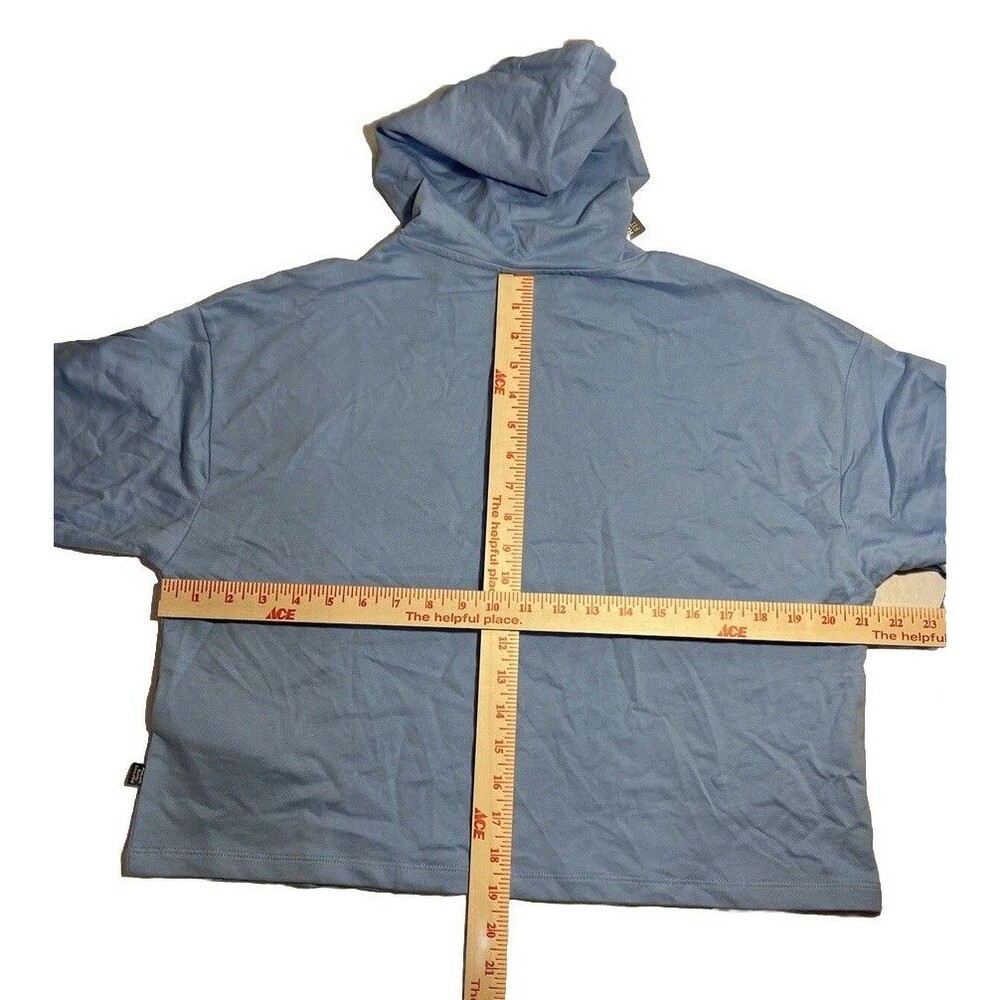 NEW PUMA Women's Summer Splash Cropped Hoodie Day Dream Blue Size Small - Picture 8 of 8